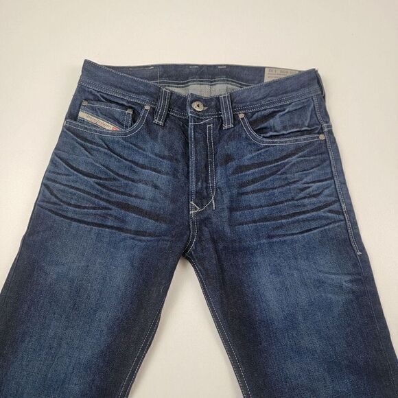 Diesel Safado Slim Straight Stretch Blue Distressed 26x32 Mens Jeans Wash Long - Picture 1 of 12